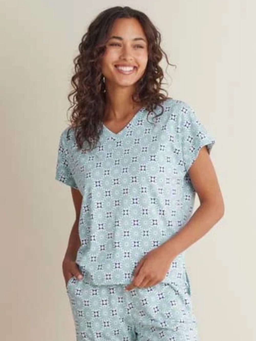 NWT The Company Store 100% Cotton Pajama Top
